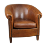 Club armchair in sturdy sheepskin