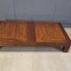 Table basse XXL en bambou, années 1980