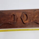 Solid wood bookends with zipper, folding, 1900