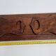 Solid wood bookends with zipper, folding, 1900