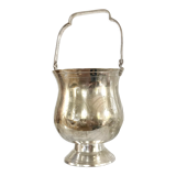 Silver metal ice bucket