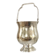 Silver metal ice bucket