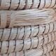 Panière corbeille ronde vintage en paille