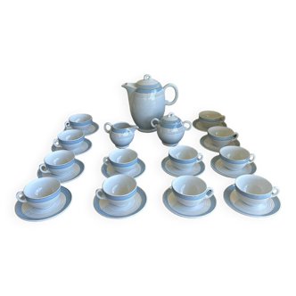 Tea service in Rare Lunéville Porcelain