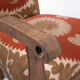 Boho Chic Suzani Embroidered Bergere Chair