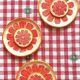 Assiette pamplemousse rose 20 cm