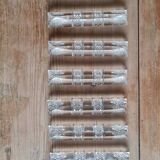 Set of 12 chiseled crystal knife holders