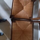 Carved central foot table and chairs