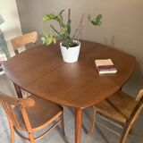 Scandinavian extendable teak dining table by alf aarseth