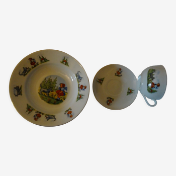 Set plate, cup and saucer