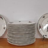 Set of 6 old flat ceramic plates VILLEROY and BOCH "Alt Strassburg"