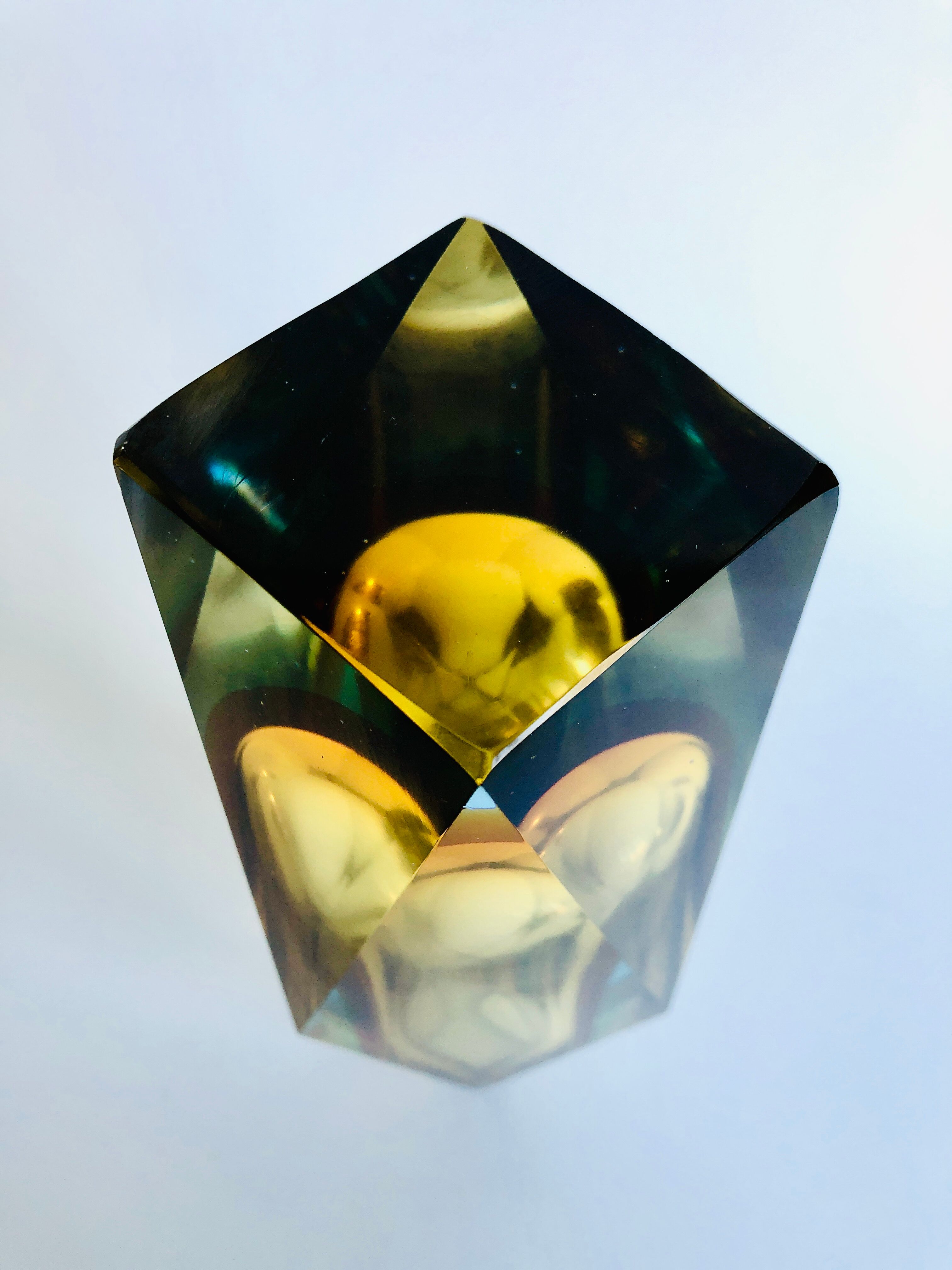 Vase Sommerso Murano design Luigi Mandruzzato, 60s