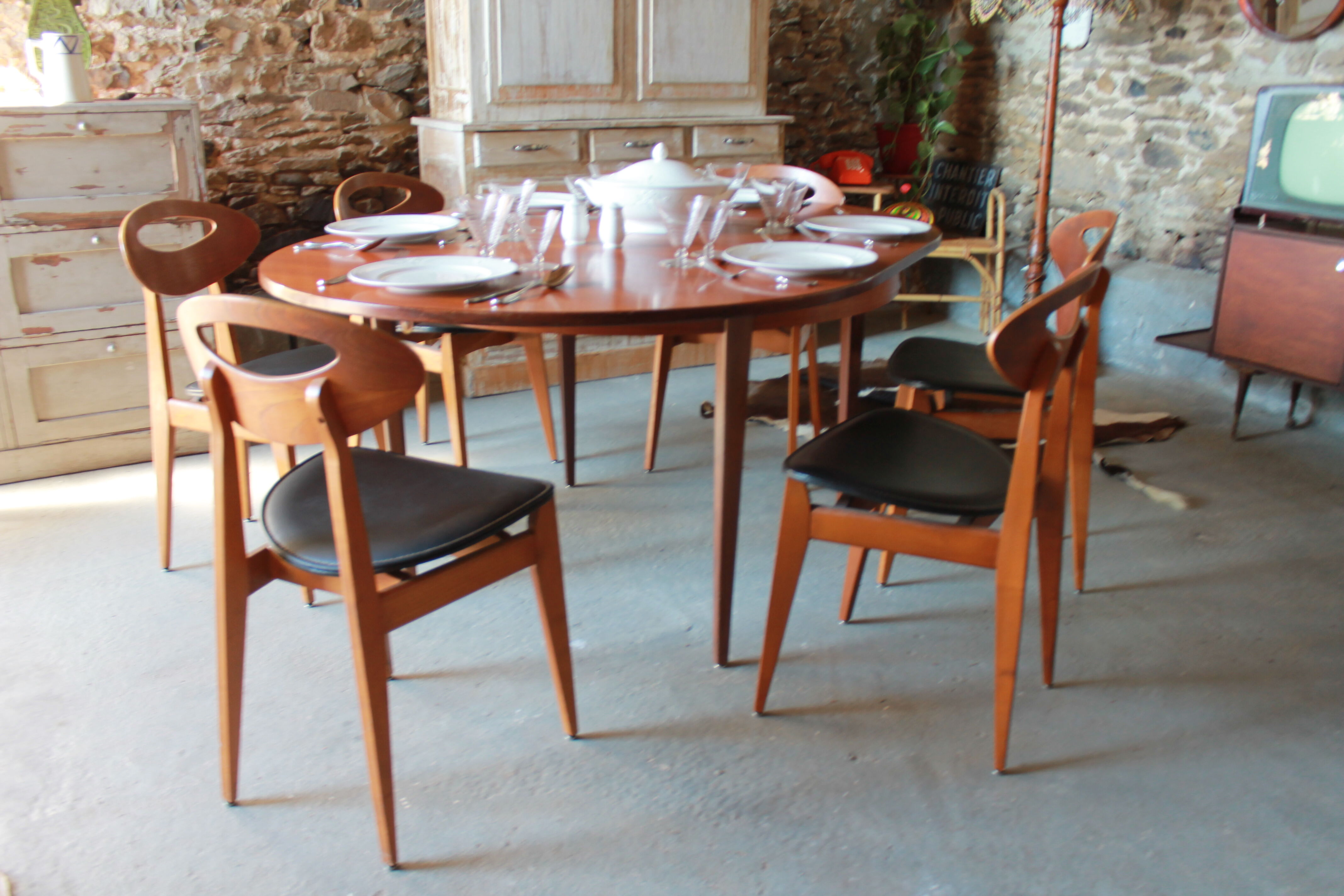 Roundtable - wood - circa 1960's