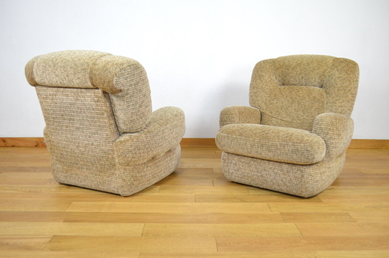 Pair of vintage armchairs 1980