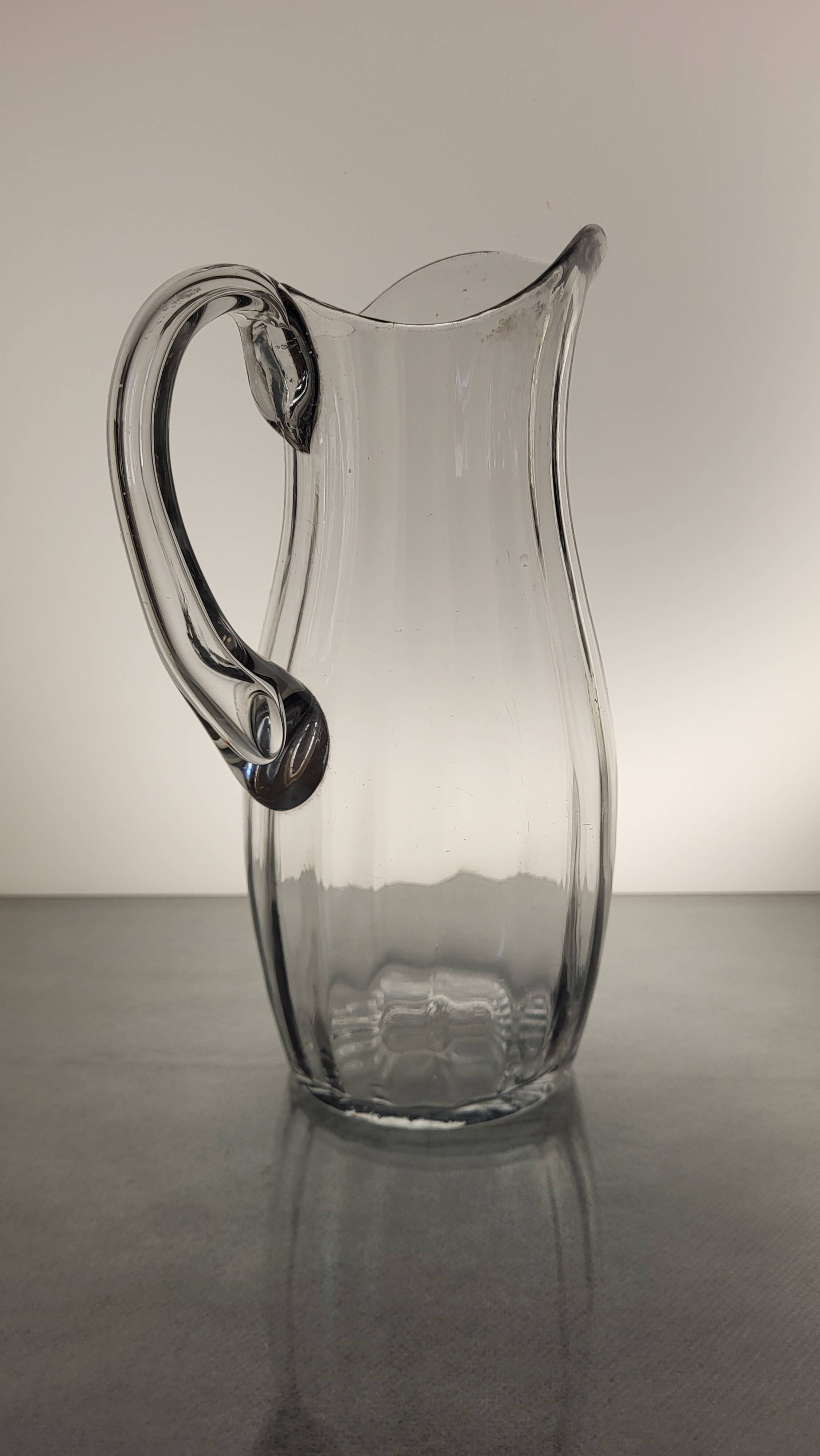 Blown glass pitcher