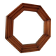 Vintage octagonal mirror 30*30cm