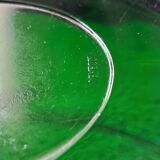 Vintage emerald green salad bowl made in France.