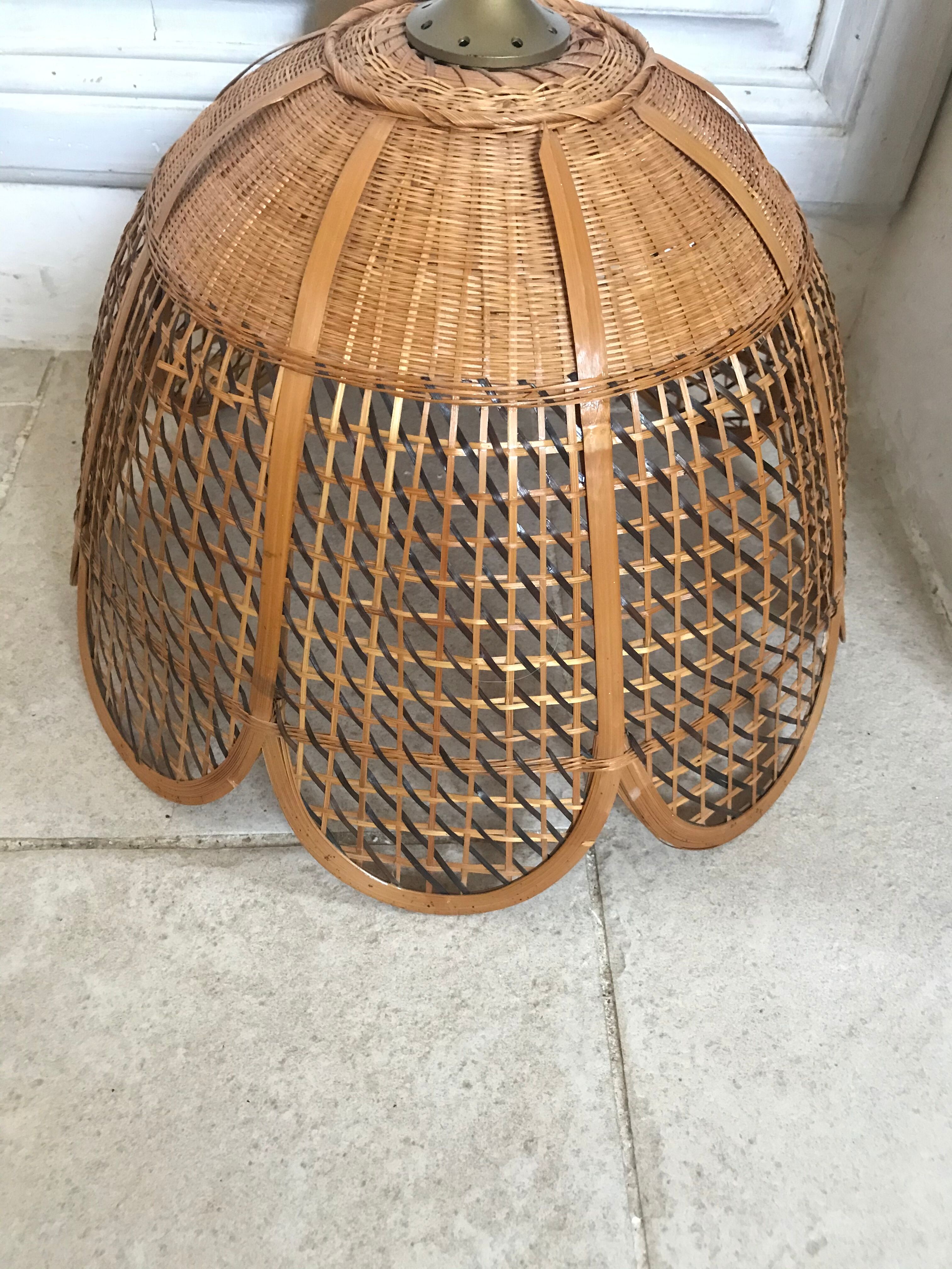 Vintage rattan hanging