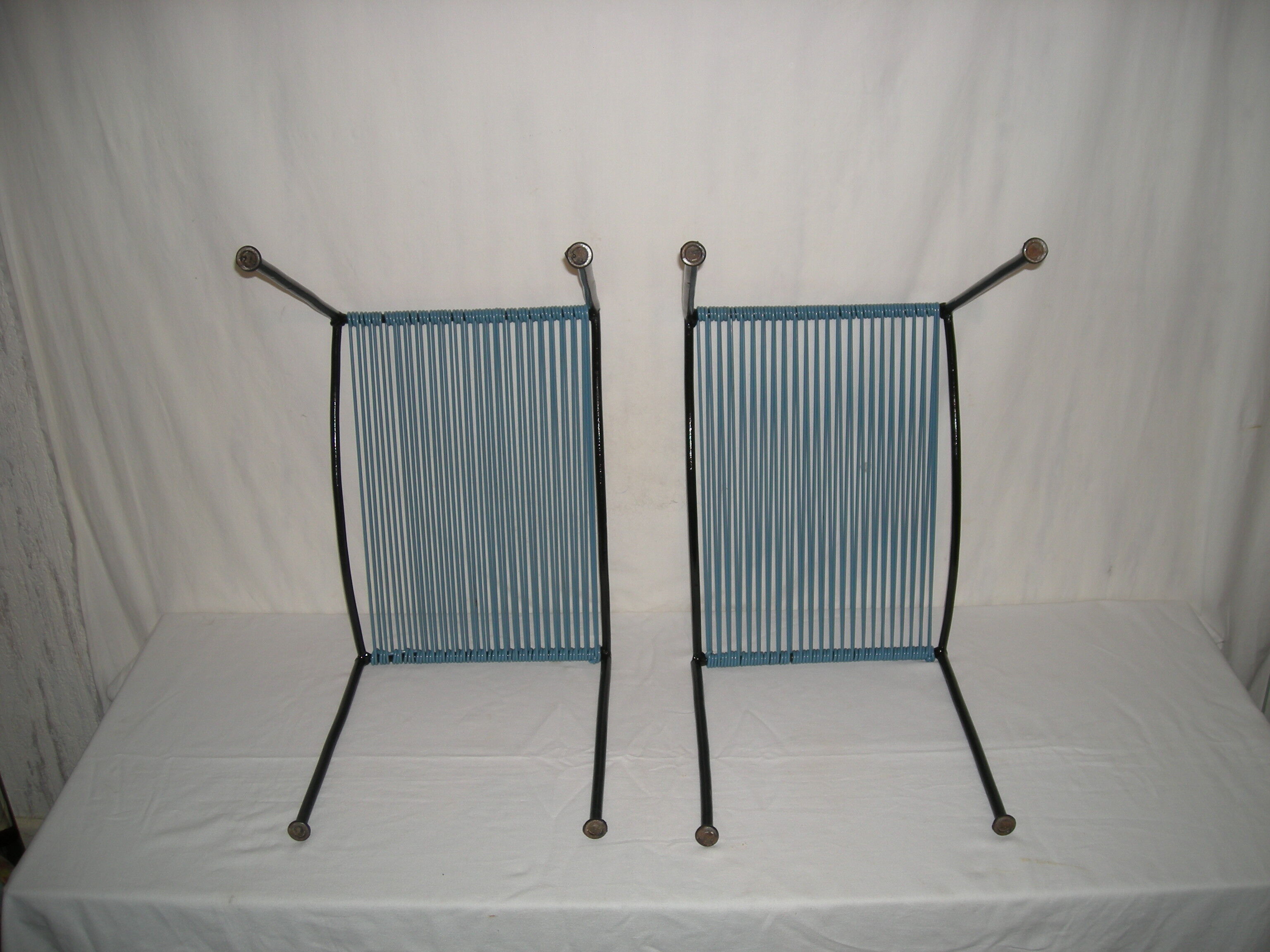 Pair of footrests scoubidou from the 50s