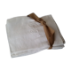 Serviettes damassées blanches monogrammées