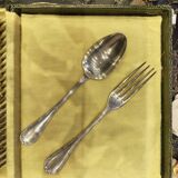 Christofle cutlery set, crossed ribbons model.