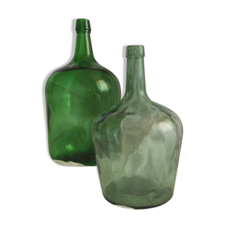 Set of 2 "Lady Jeanne" in blown glass