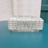 Square glass ceiling lamp