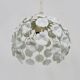 White metal floral pendant light. 1970s