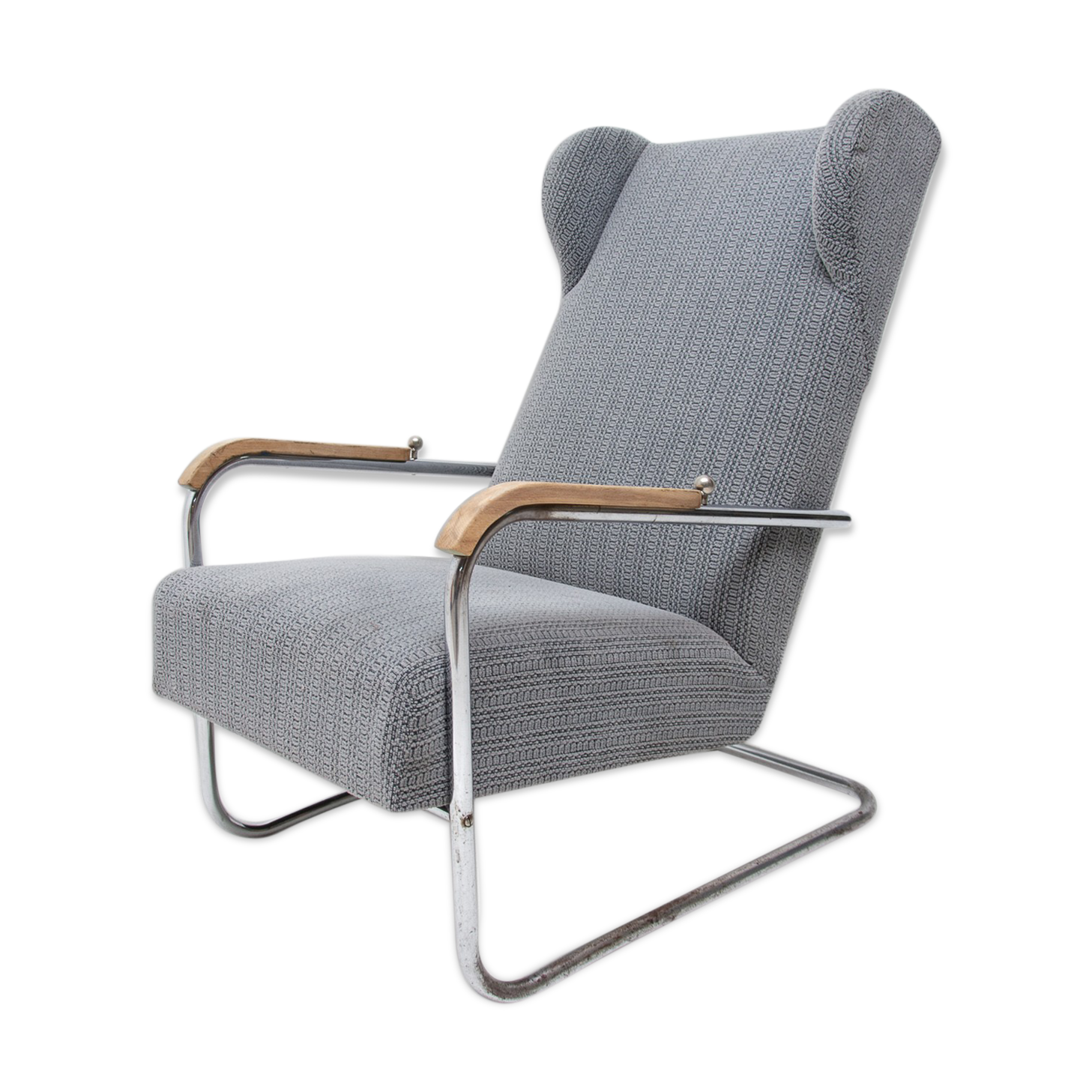 Fauteuil tubulaire en acier Bauhaus, 1930 Selency