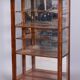 Vitrine Biedermeier tchèque en noyer et épicéa, années 1830