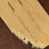 Vintage mahogany half-moon console