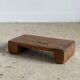 Tabouret d'appoint en teck asiatique blond