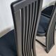 Set of four high "Slat back" chairs - Italian design 1980s