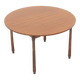 Plateau de table rond en teck, années 1960