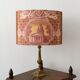 Jouy fabric lampshades with the "Monuments of Paris" pattern.