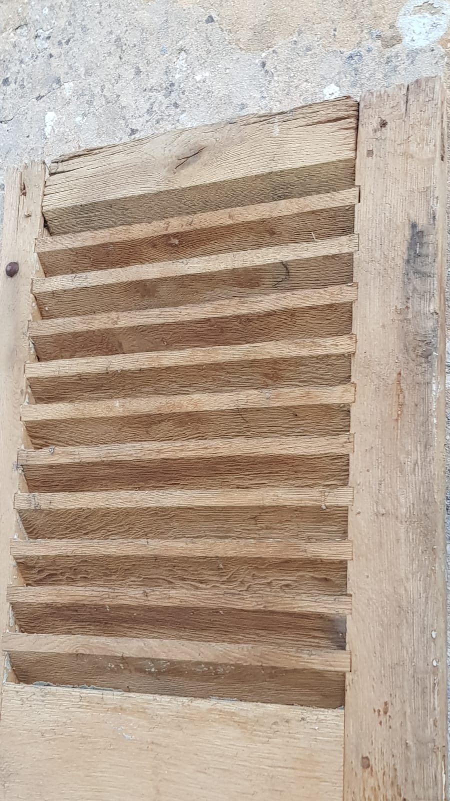 Pair of old wooden shutters