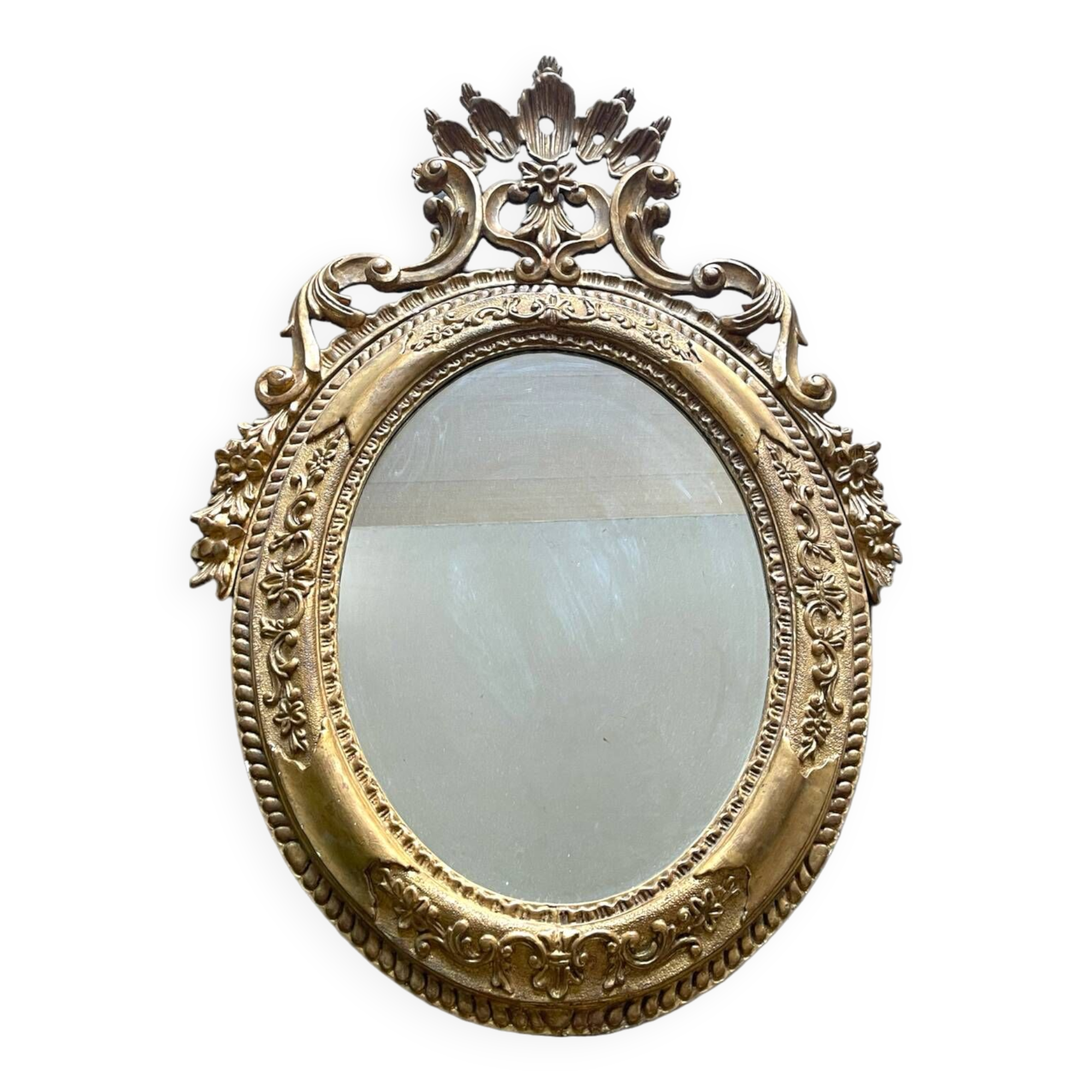 Italian Antique Gold Gilt Large wall Mirror