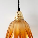 Amber vintage hand lamp