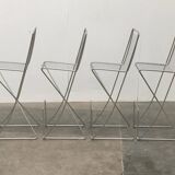 Kreuzschwinger Bar Stools 2nd Generation German by Till Behrens for Till Behrens Systeme, 2000s, set of 4