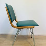 Vintage Turquoise Dining Chair by TON, from Czechoslovakia 1960’s