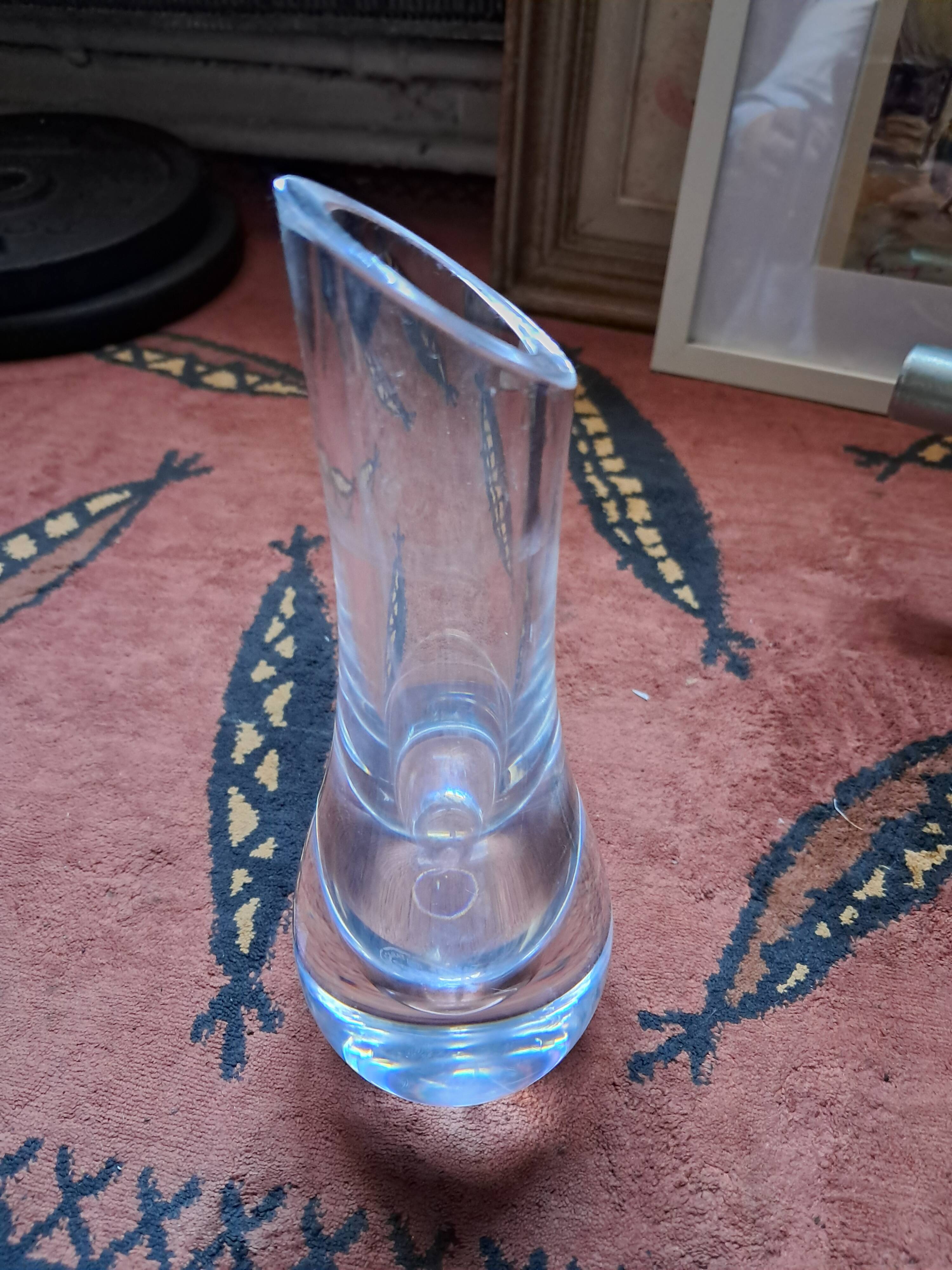 Vintage Baccarat glass vase