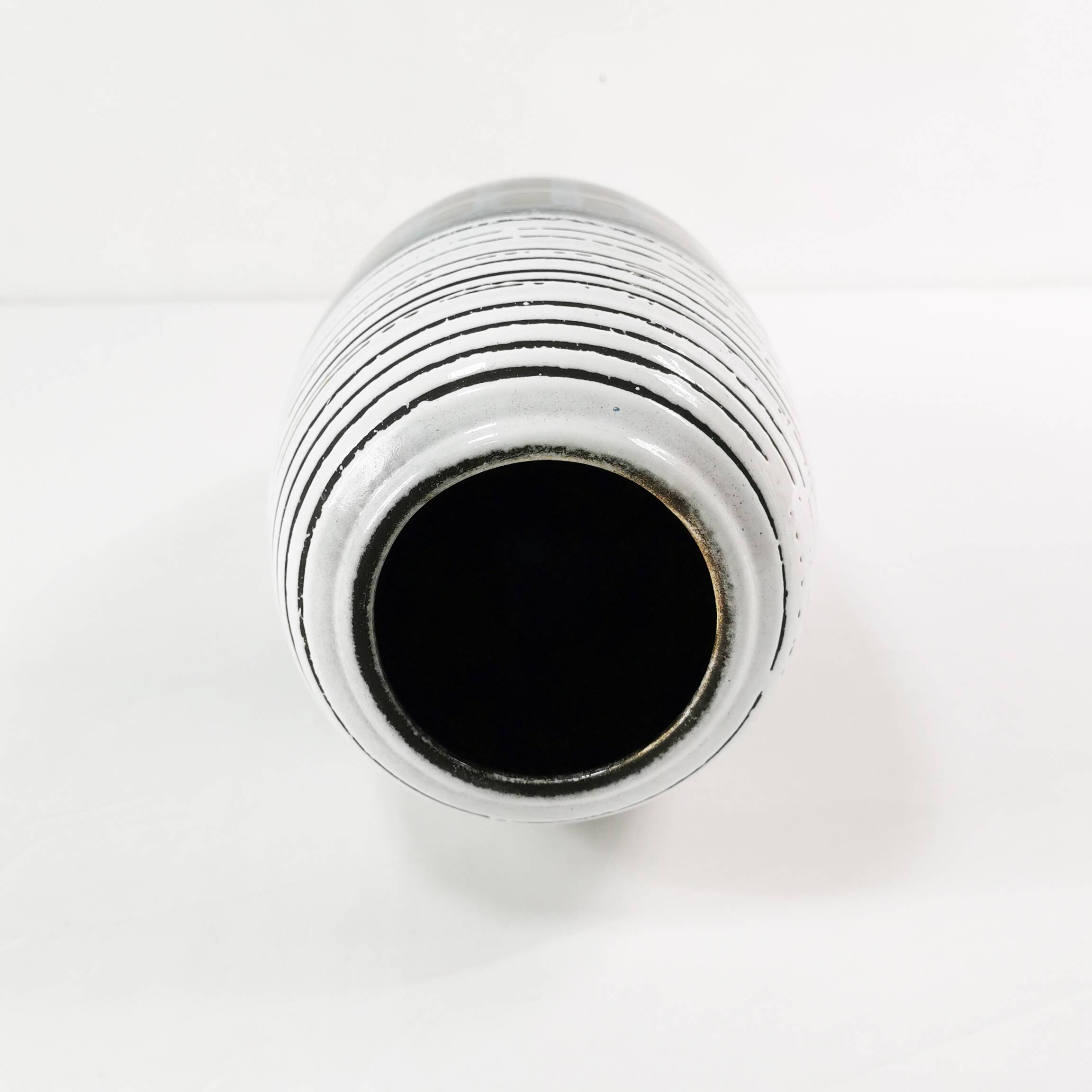 Modernist, large ceramic vase, Scheurich, Germany, 1970s.