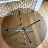 Round smoked glass table, 1970