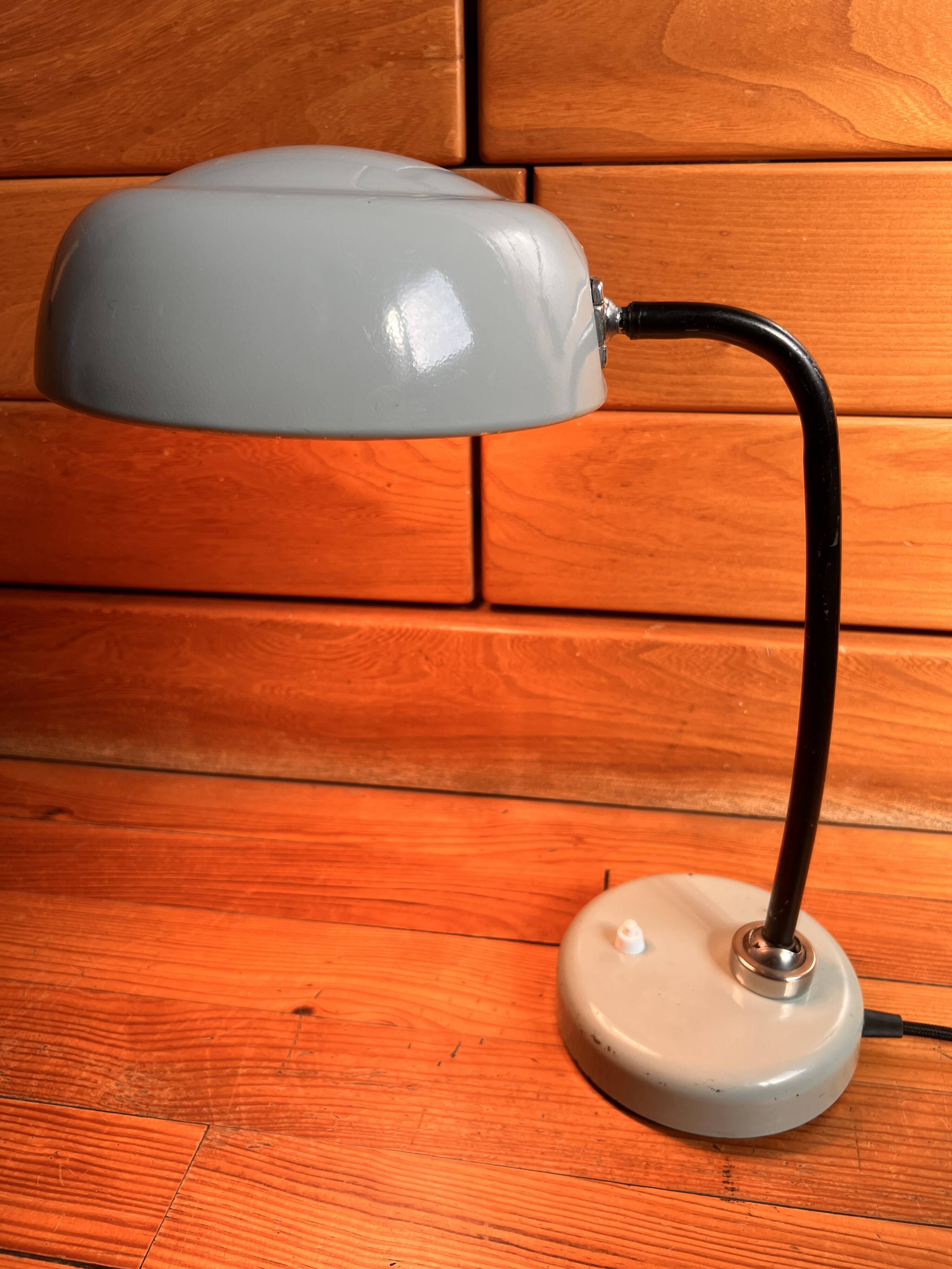 1950s desk lamp, industrial style