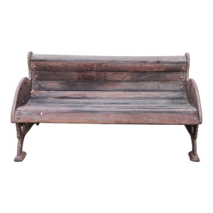 Ancien banc fonte et bois /décor