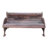Old cast iron and wood bench / pelican décor