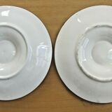 Set de 4 assiettes à coquillages en barbotine