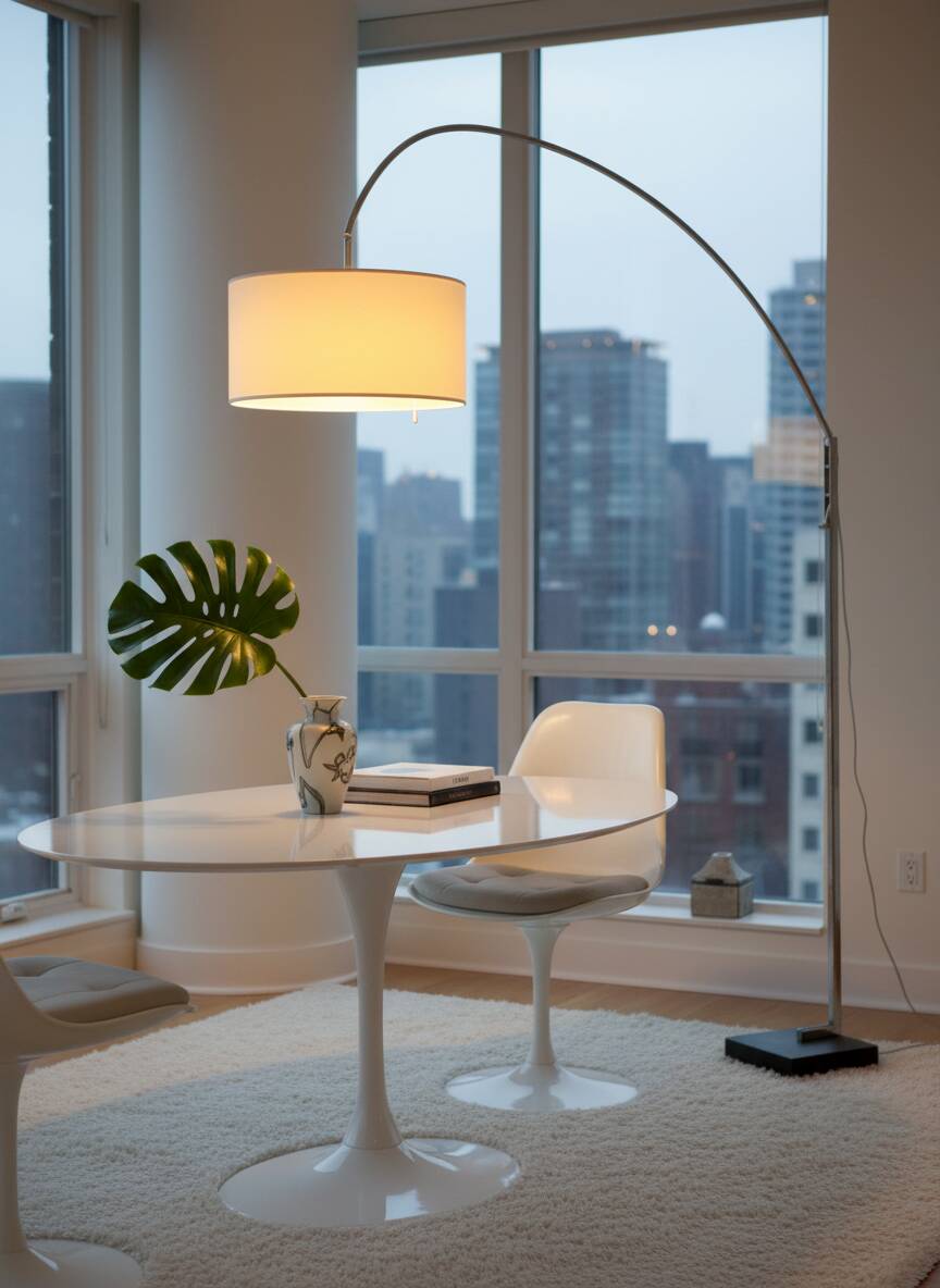 Lampe arc Ligne roset modèle MAMA de Thibault Desombre