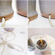 Pair of vintage ceramic table lamps with a two-tone finish - 1980s