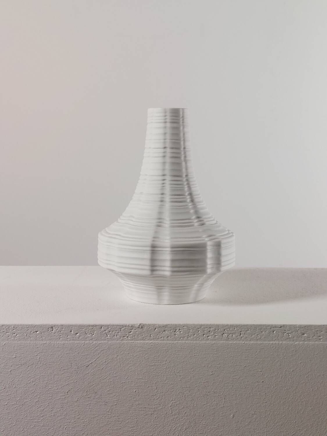 Vintage porcelain biscuit vase by Heinrich, Germany.